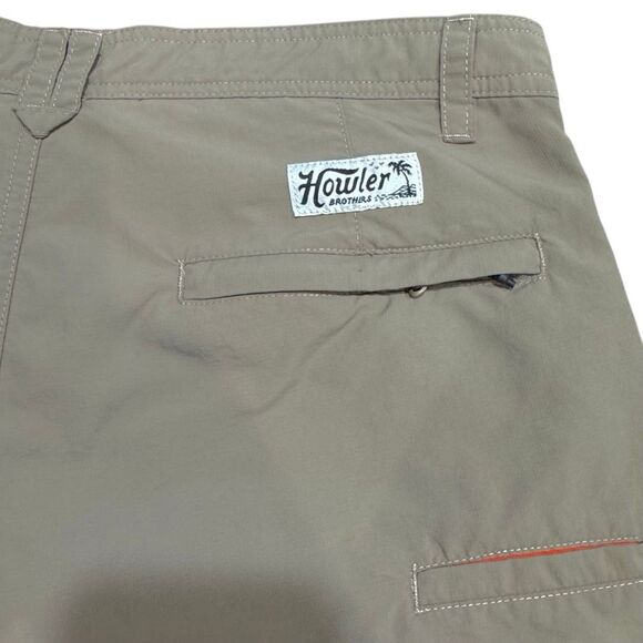 Howler Brothers Horizon Hybrid Shorts. Tan. Size 32. - Picture 5 of 8